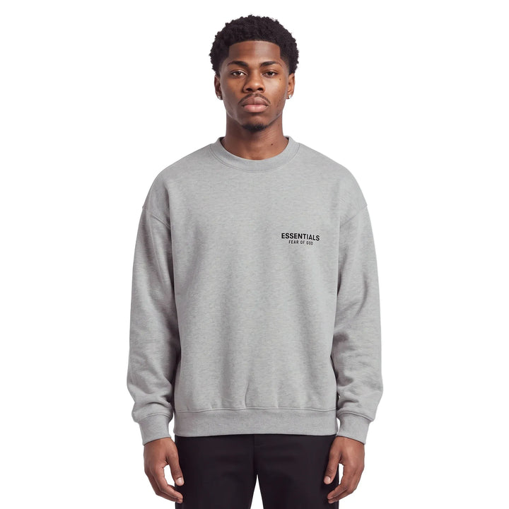 Fear of God Essentials Fleece Crewneck Light Heather Gray