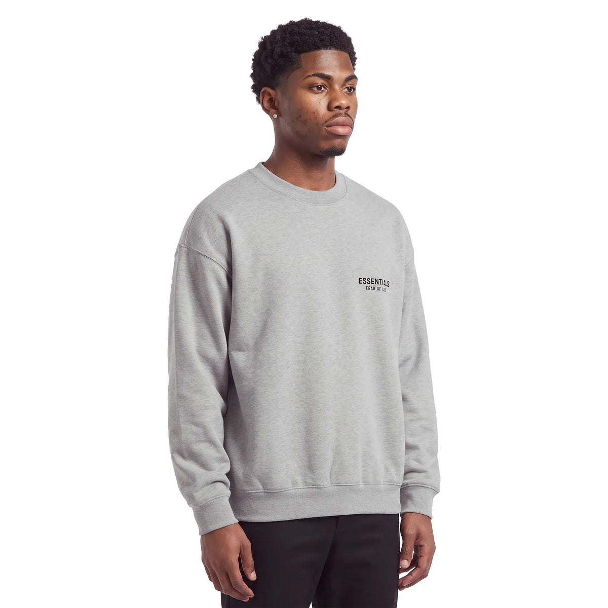Fear of God Essentials Fleece Crewneck Light Heather Gray