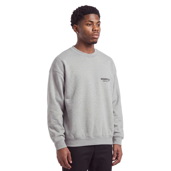 Fear of God Essentials Fleece Crewneck Light Heather Gray