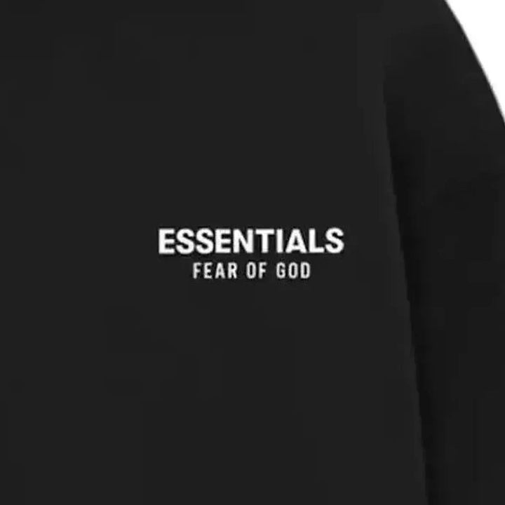 Fear of God Essentials Fleece Hoodie (FW24) Black