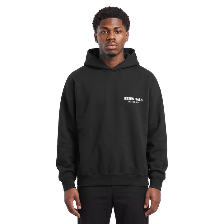 Fear of God Essentials Fleece Hoodie (FW24) Black