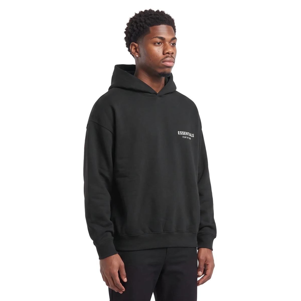 Fear of God Essentials Fleece Hoodie (FW24) Black