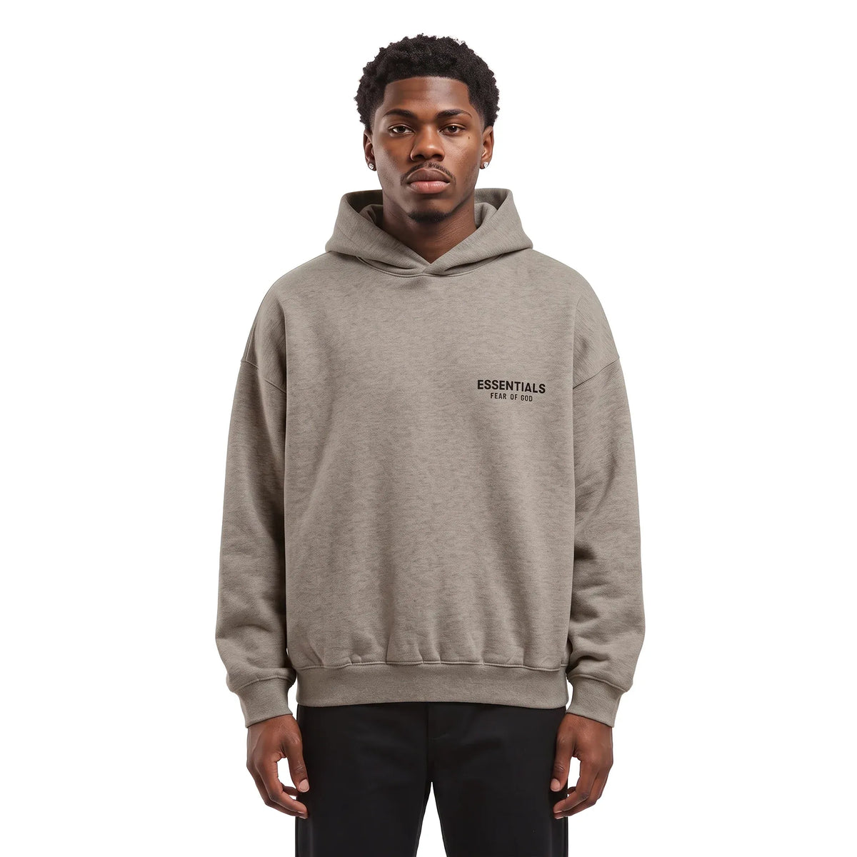 Fear of God Essentials Fleece Hoodie (FW24) Heather Grey