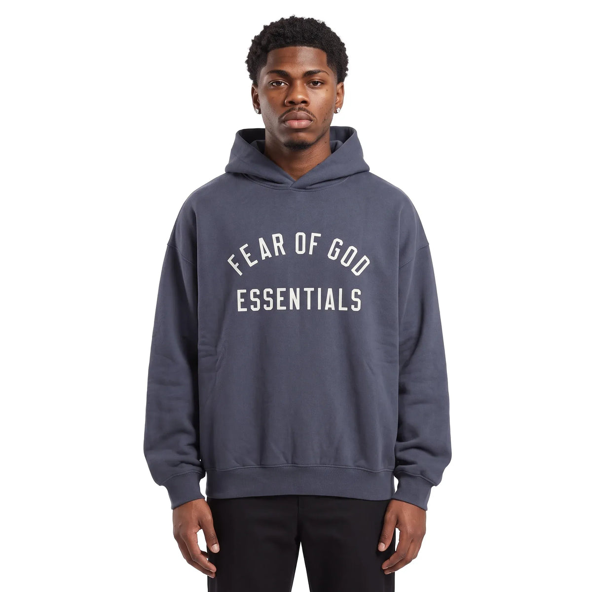 Fear of God Essentials Fleece Hoodie Marine