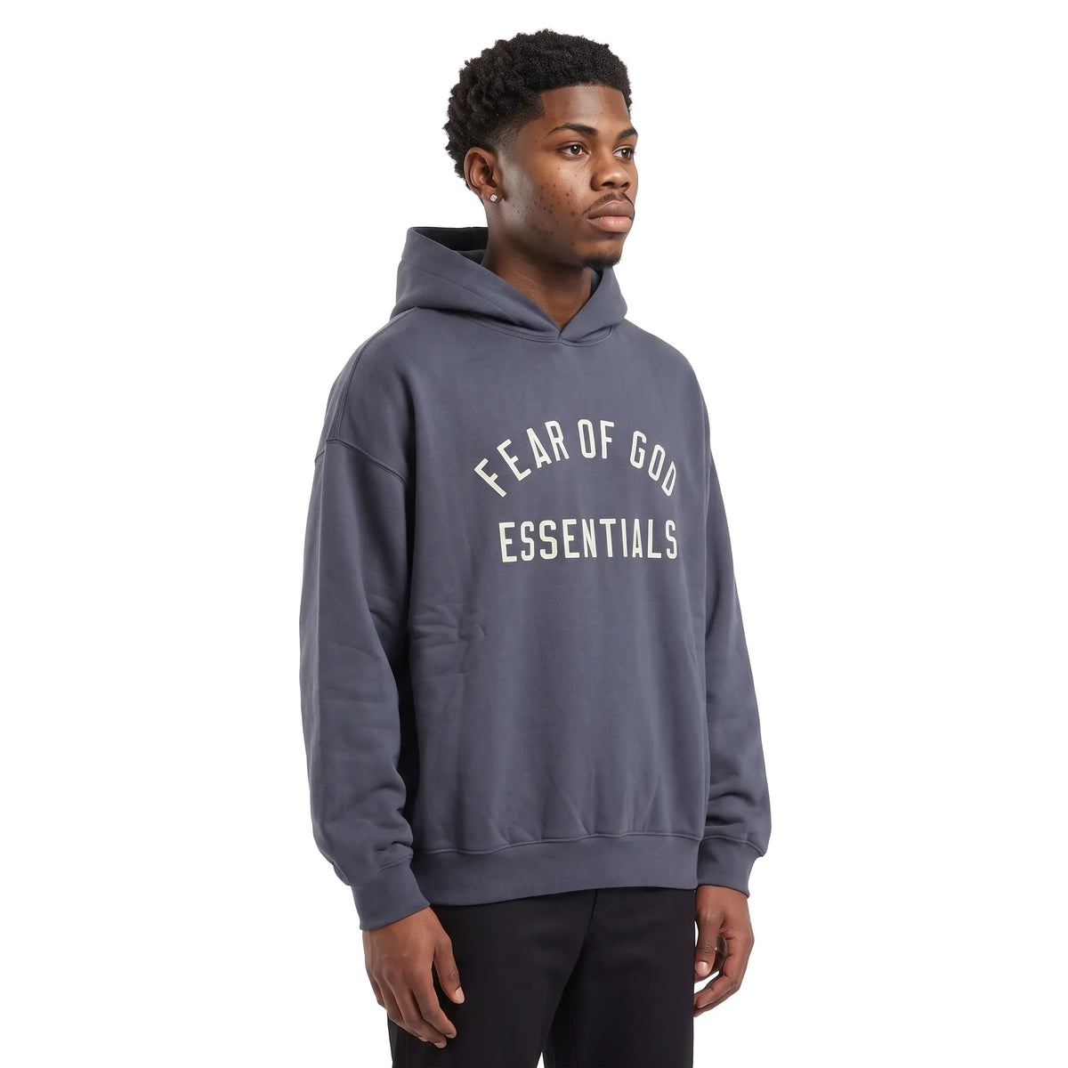 Fear of God Essentials Fleece Hoodie Marine