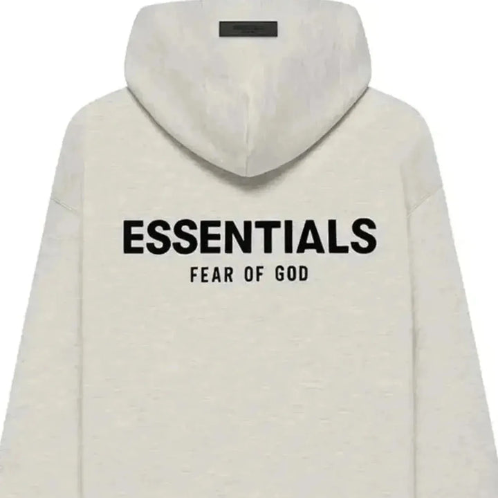 Fear of God Essentials Kids Pullover Hoodie Light Oatmeal