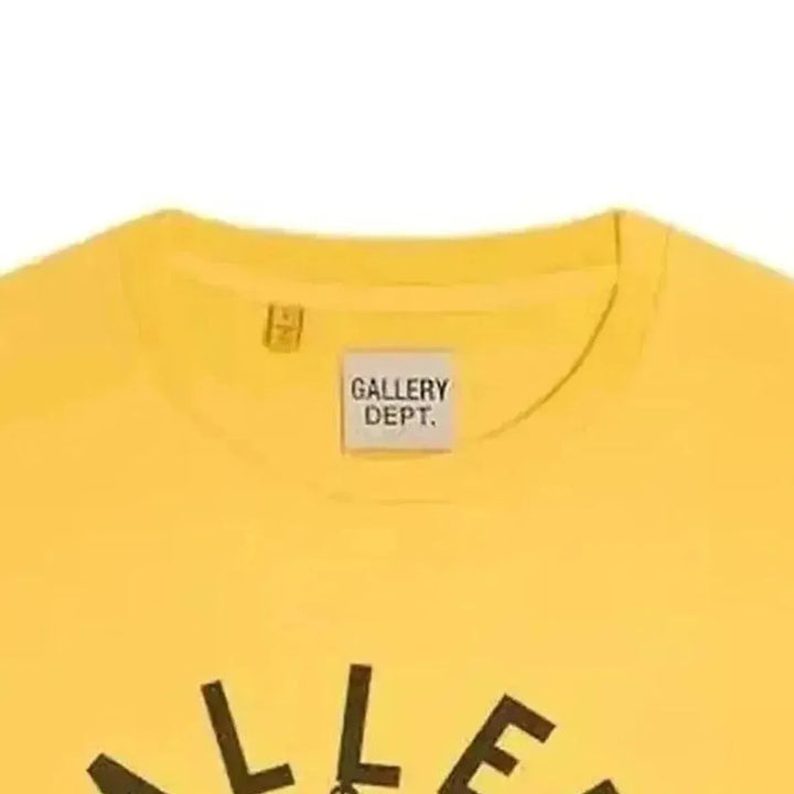 Gallery dept. Boxing Merch T-Shirt Yellow