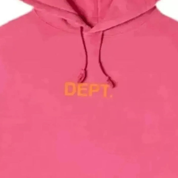 Gallery Dept Logo Hoodie Flo Pink