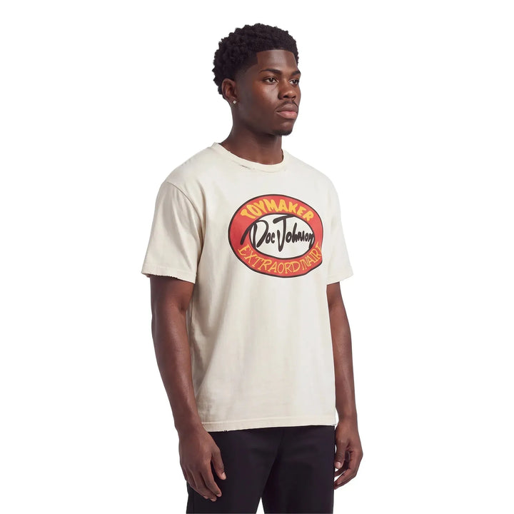 Gallery Dept. Toymaker Doc Johnson Tee Antique White/Cream