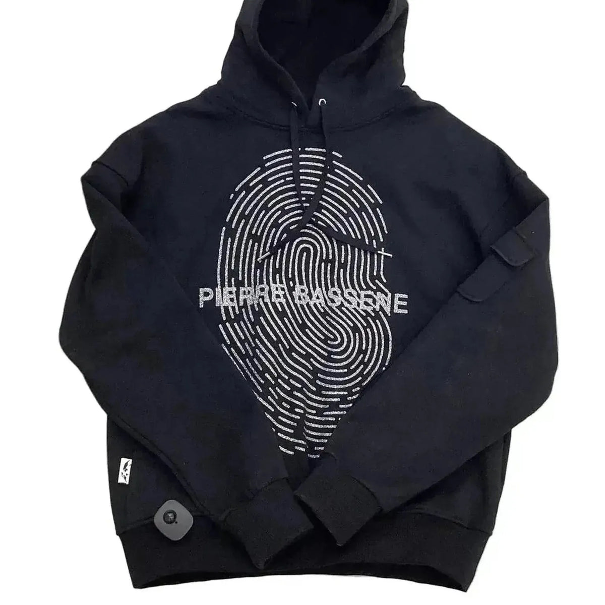 Pierre Bassene World GLITTA Fingerprint Hoodie℗ Black