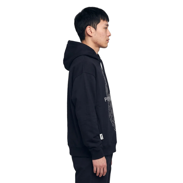 Pierre Bassene World GLITTA Fingerprint Hoodie℗ Black