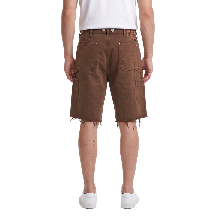 Hellstar Studded Denim Shorts Brown