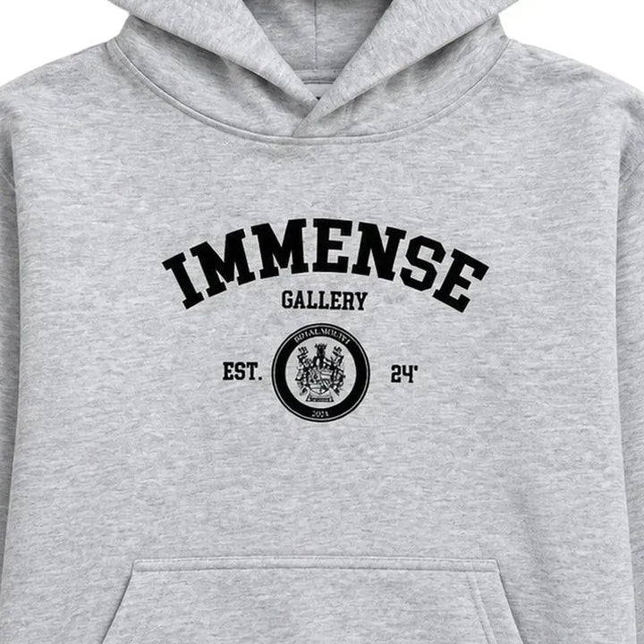 Immense Gallery Varsity Hoodie Grey
