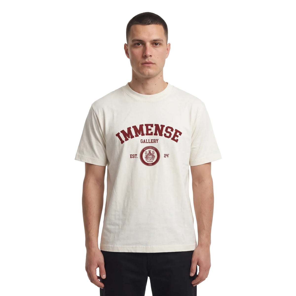 Immense Gallery Varsity Tee Cream