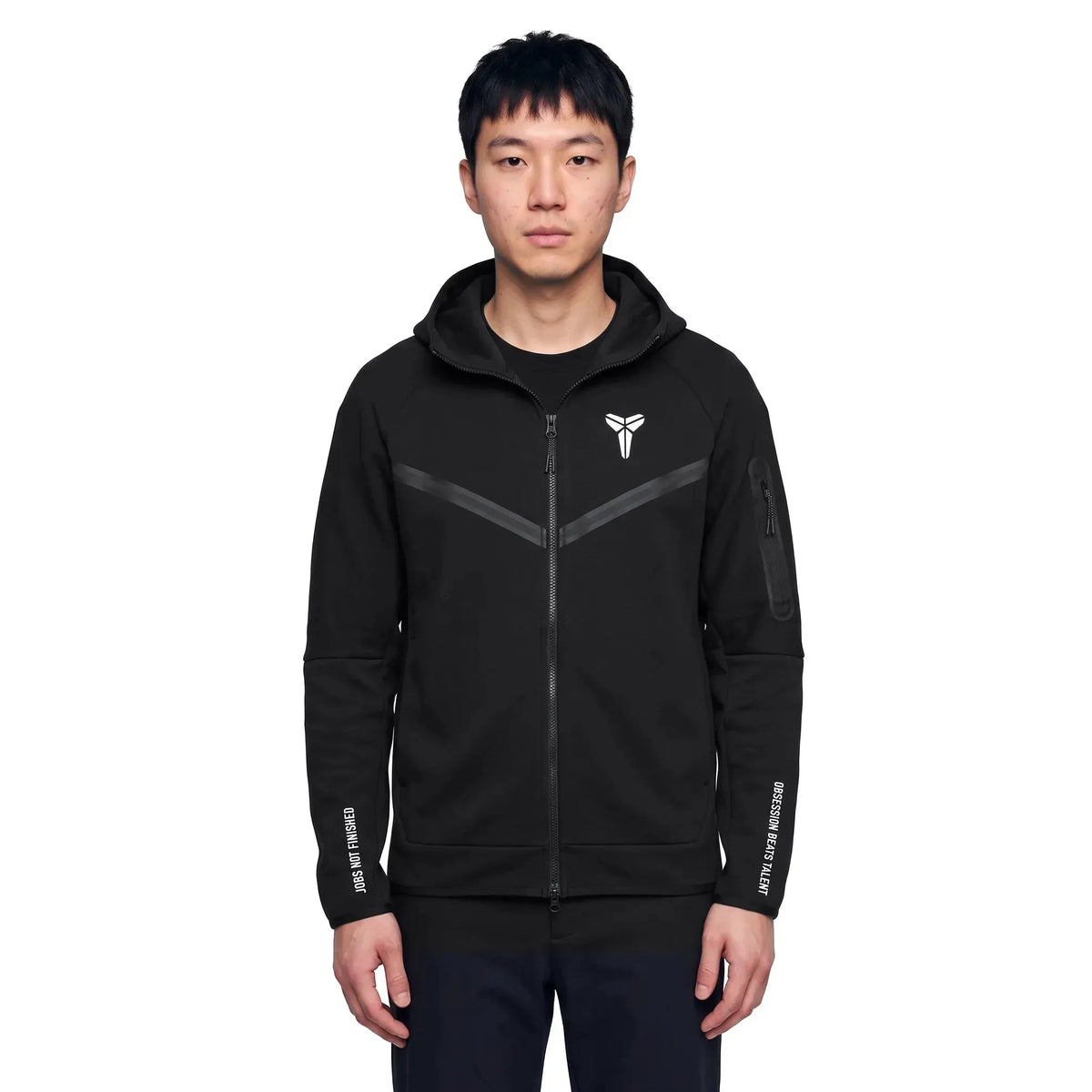 Kobe Tech Fleece Full-Zip Windrunner Jacket Black