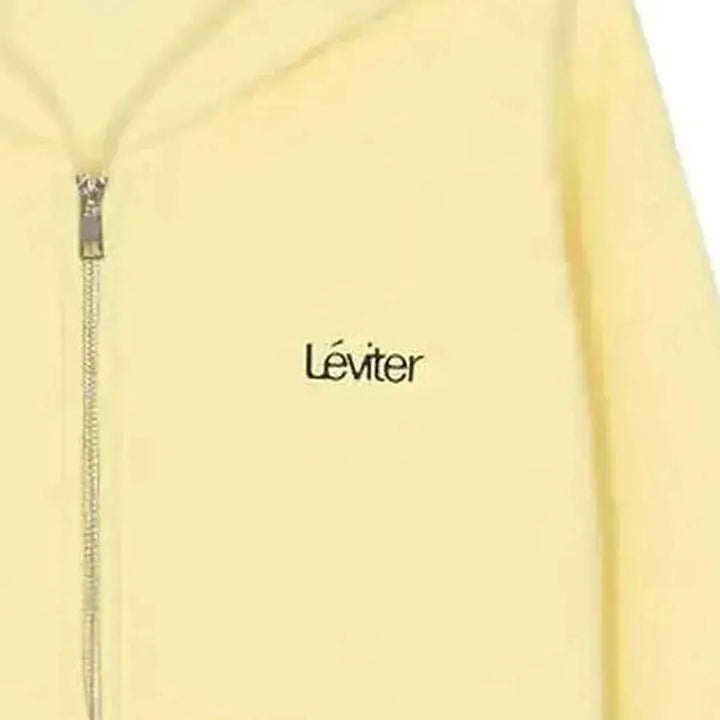 Léviter Essential Zip Hoodie Butter Yellow