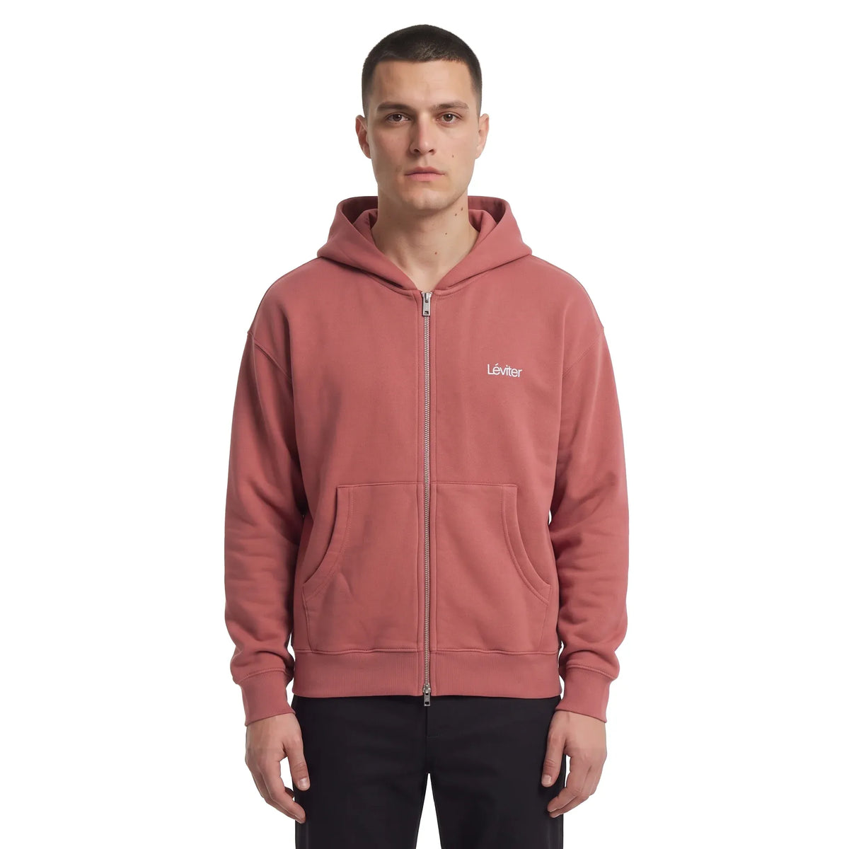 Léviter Essential Zip Hoodie Clay Red