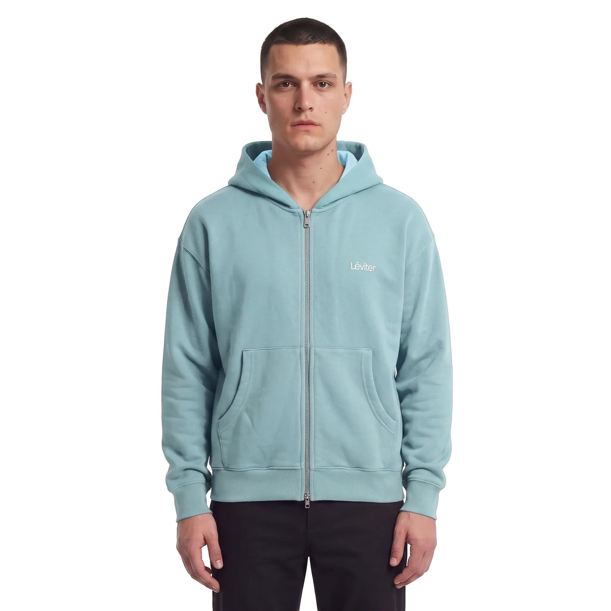 Léviter Essential Zip Hoodie Sky Blue