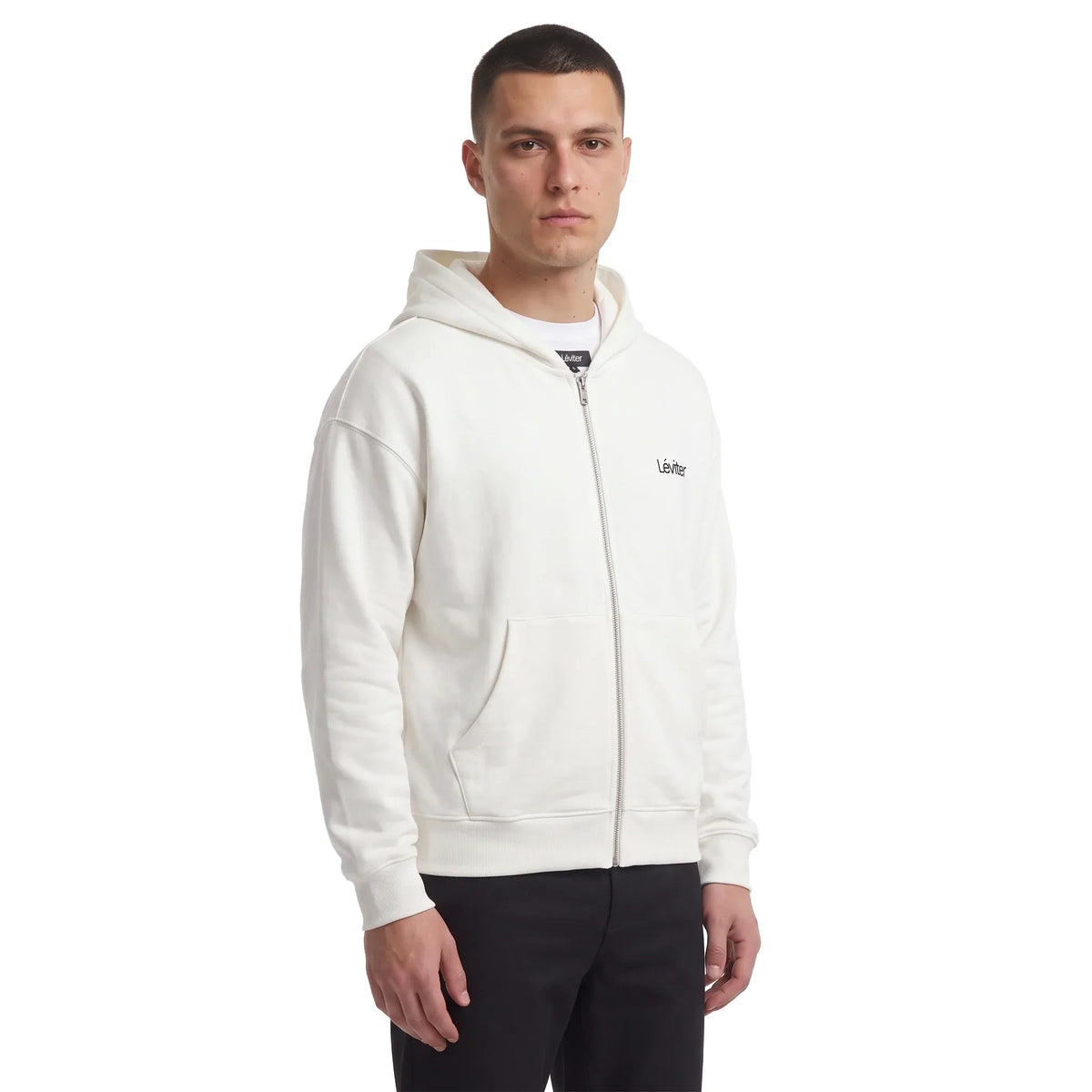 Léviter Essential Zip Hoodie White