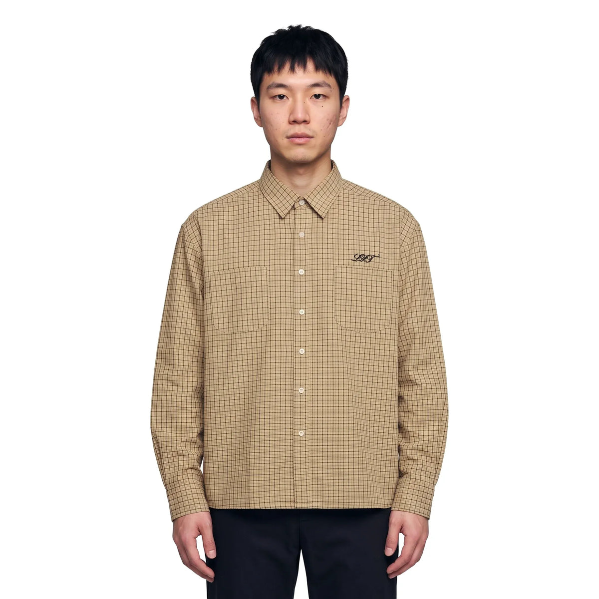Léviter LVT Étoile Long Sleeve Shirt Coffee Brown Plaid