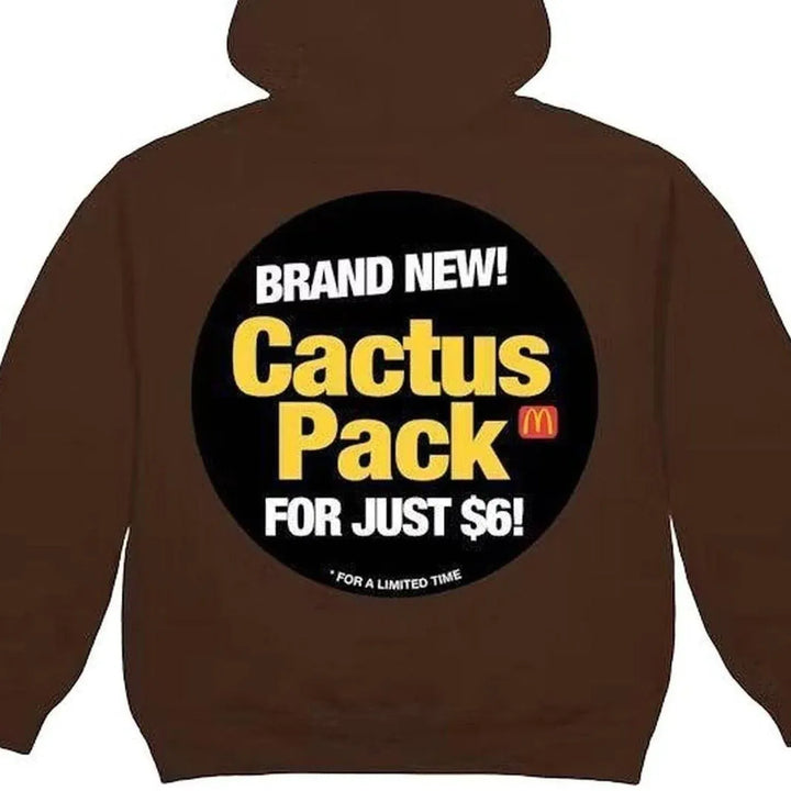 Cactus Jack by Travis Scott x McDonald's Sticker Brown Hoodie