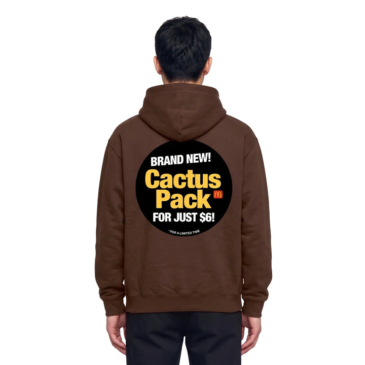 Cactus Jack by Travis Scott x McDonald's Sticker Brown Hoodie