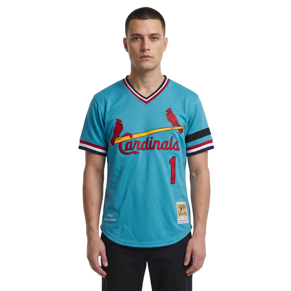 Mitchell & Ness Ozzie Smith Light Blue St. Louis Cardinal’s 1982 Authentic Jersey