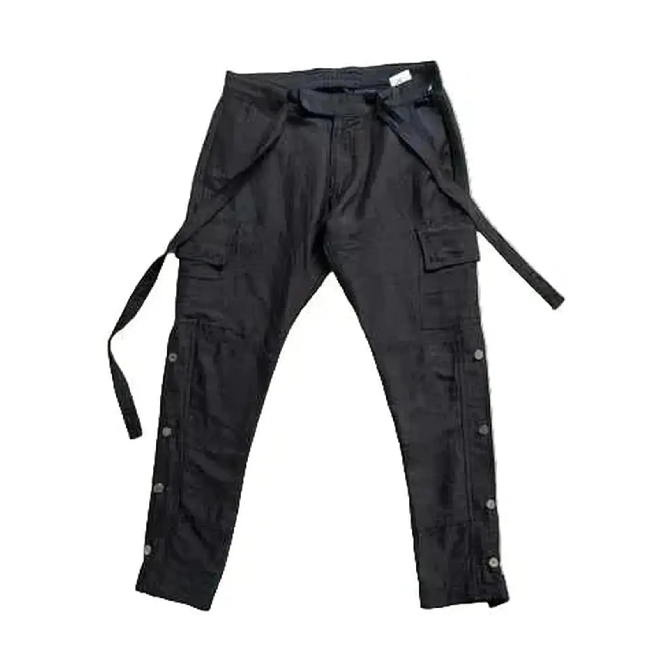 mnml Snap Zipper Straight Cargo Pants Black