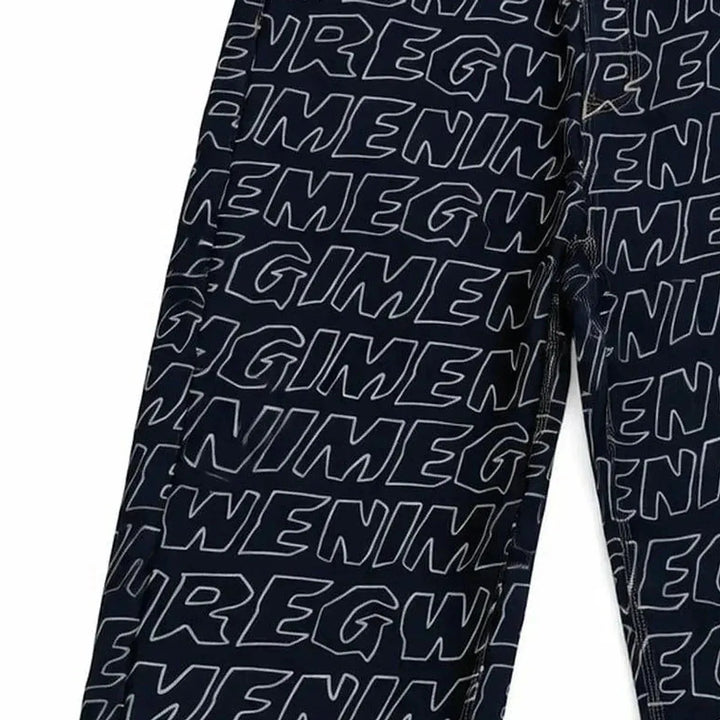 Atelier New Regime Baggy Mono Denim Jeans Indigo