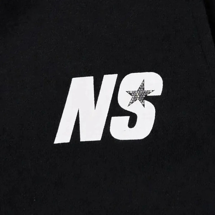 North Star Black Flared Jogger