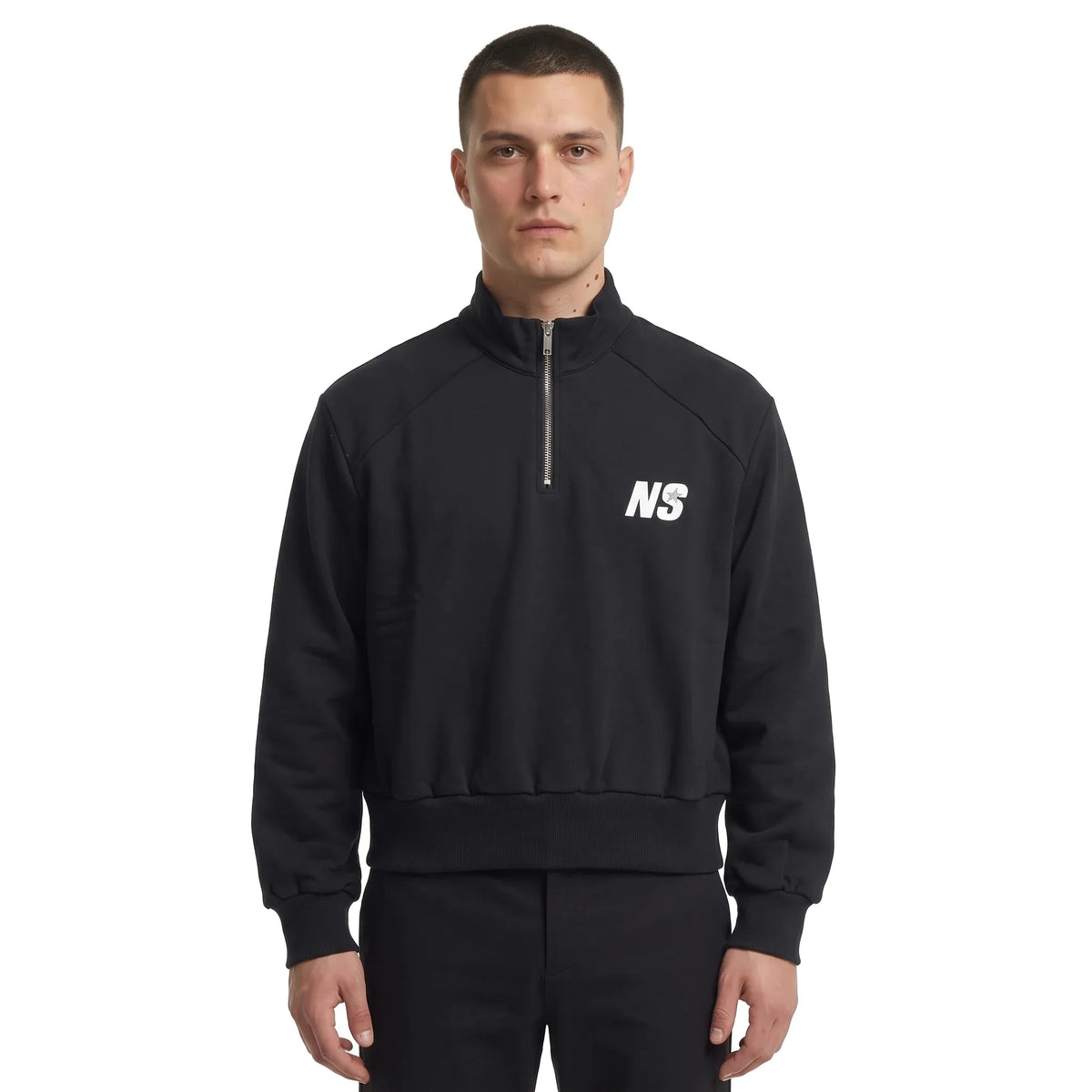 North Star Black Half Zip Sweatshirt