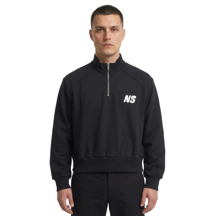 North Star Black Half Zip Sweatshirt