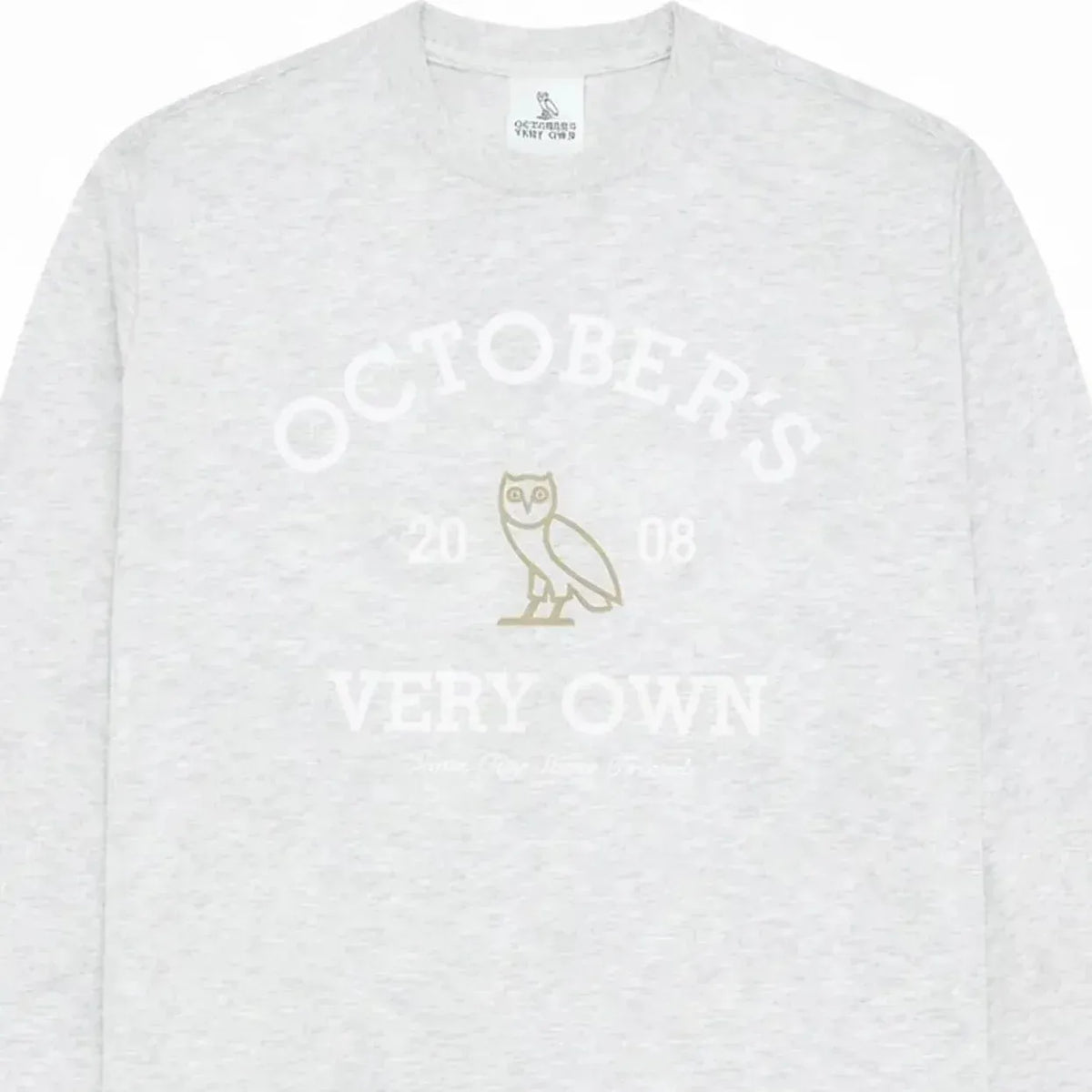 October's very own - Pearl Grey Collegiate Long sleeve shirt