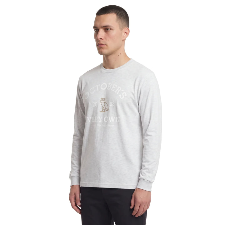 October's very own - Pearl Grey Collegiate Long sleeve shirt