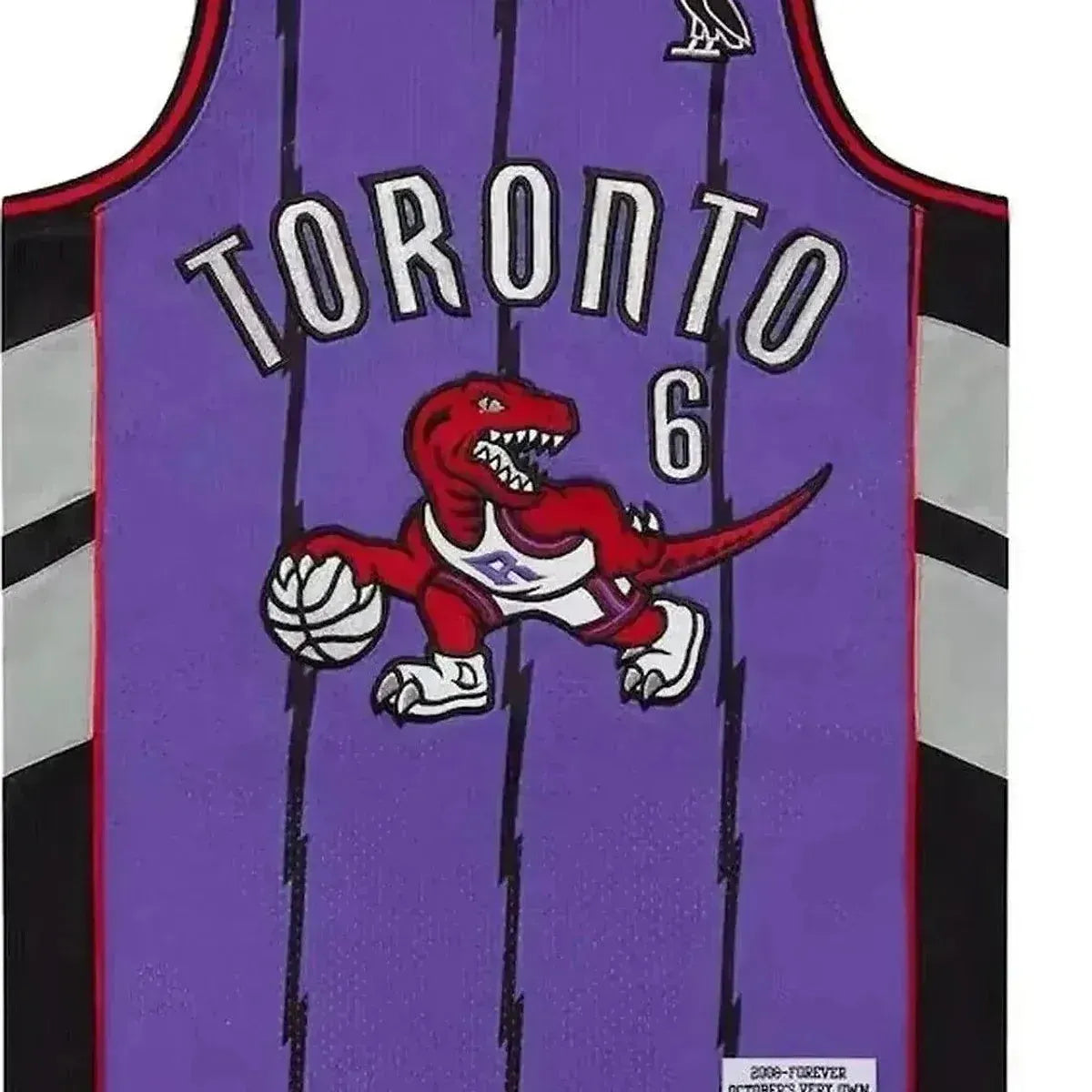 OVO Mitchell And Ness '95 Raptors Basketball Jersey Purple/Back