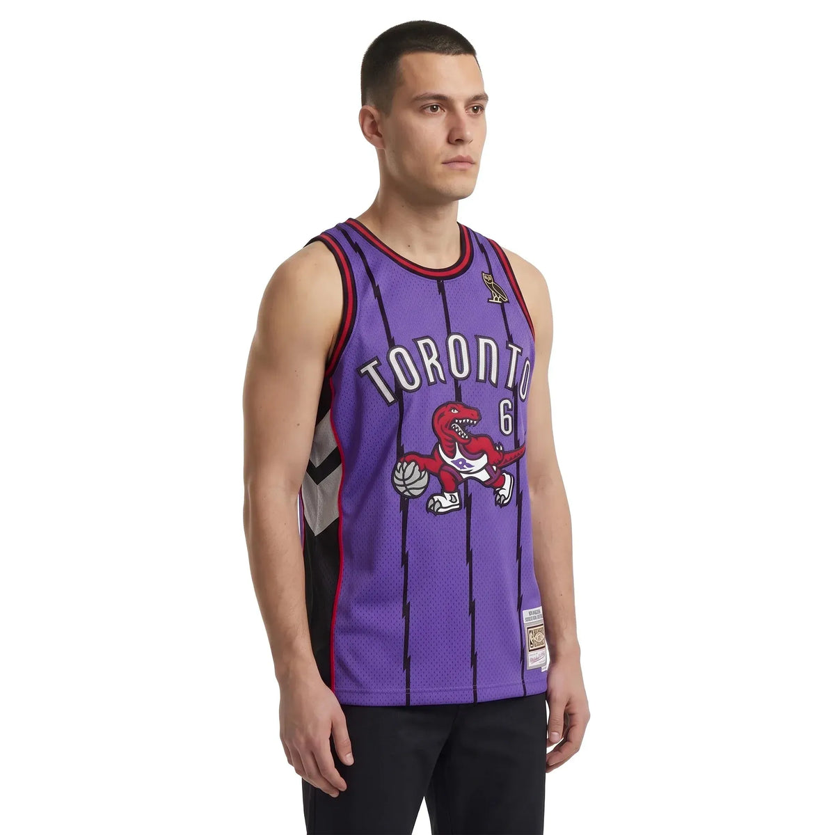 OVO Mitchell And Ness '95 Raptors Basketball Jersey Purple/Back