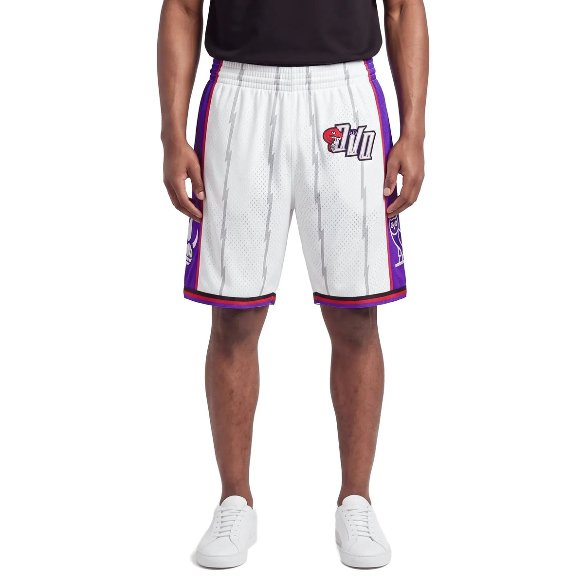 OVO Mitchell And Ness '95 Raptors Basketball Short White/Purple