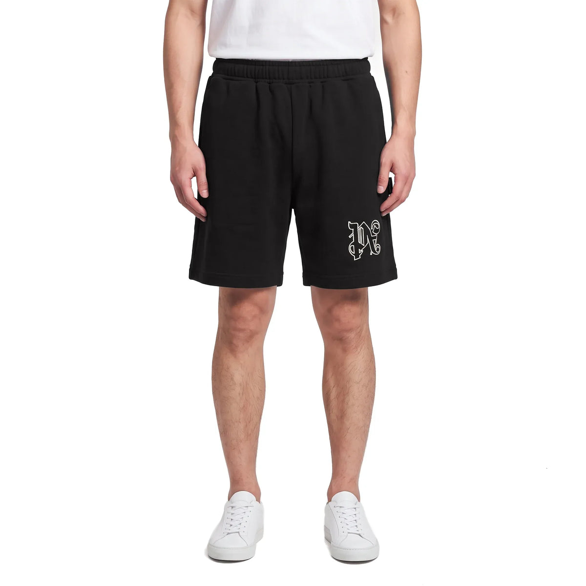 Palm Angels Monogram Sweatshorts Black