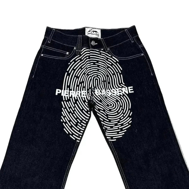 Pierre Bassene World Fingerprint Original Raw Denim Dark Blue