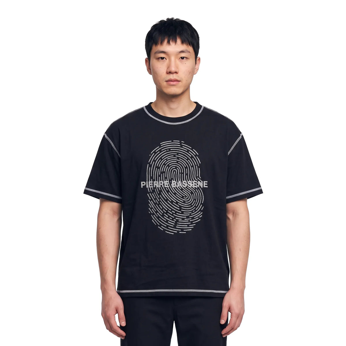 Pierre Bassene World GLITTA℗ Fingerprint T-shirt Black