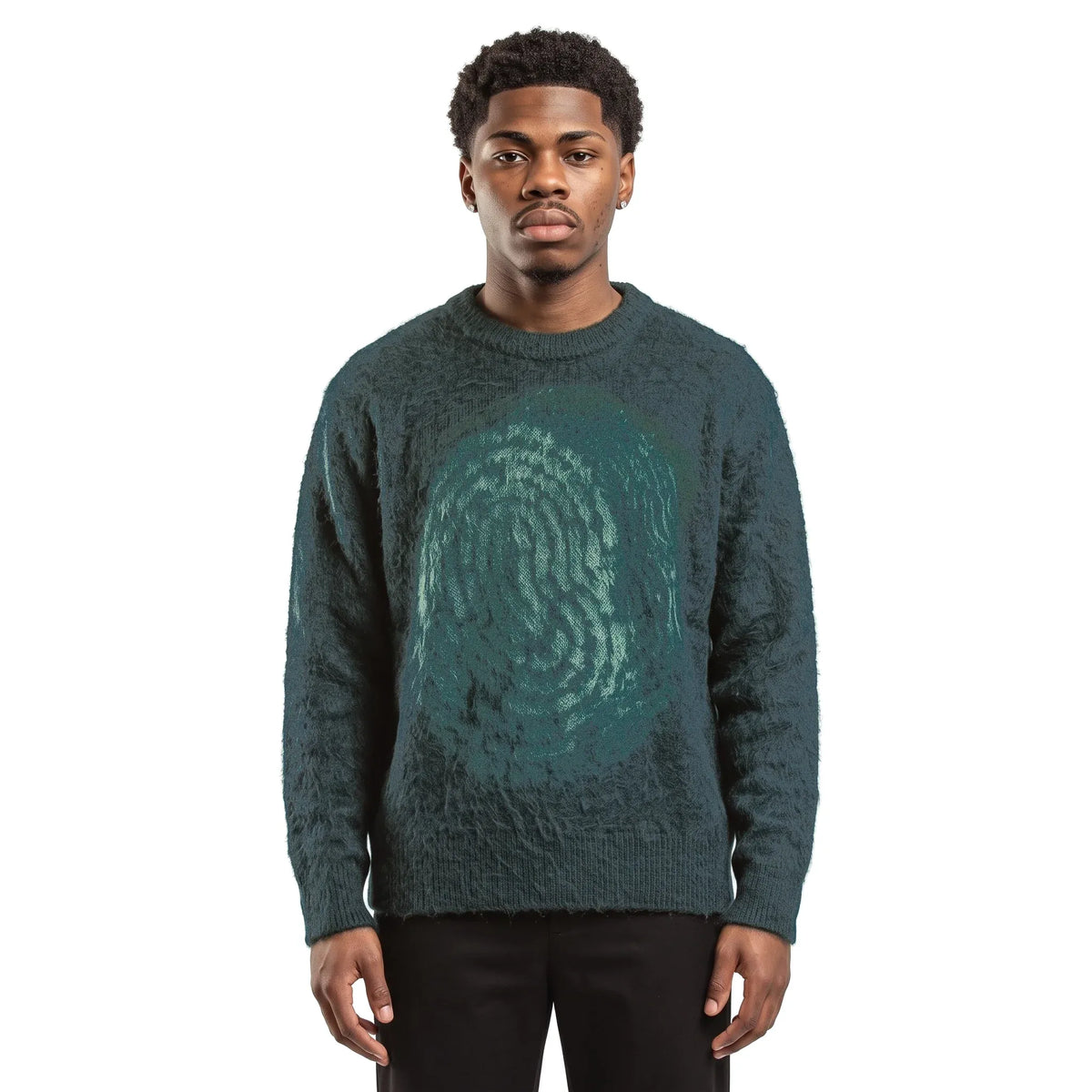 Pierre Bassene World Mohair Sweater Pine Green