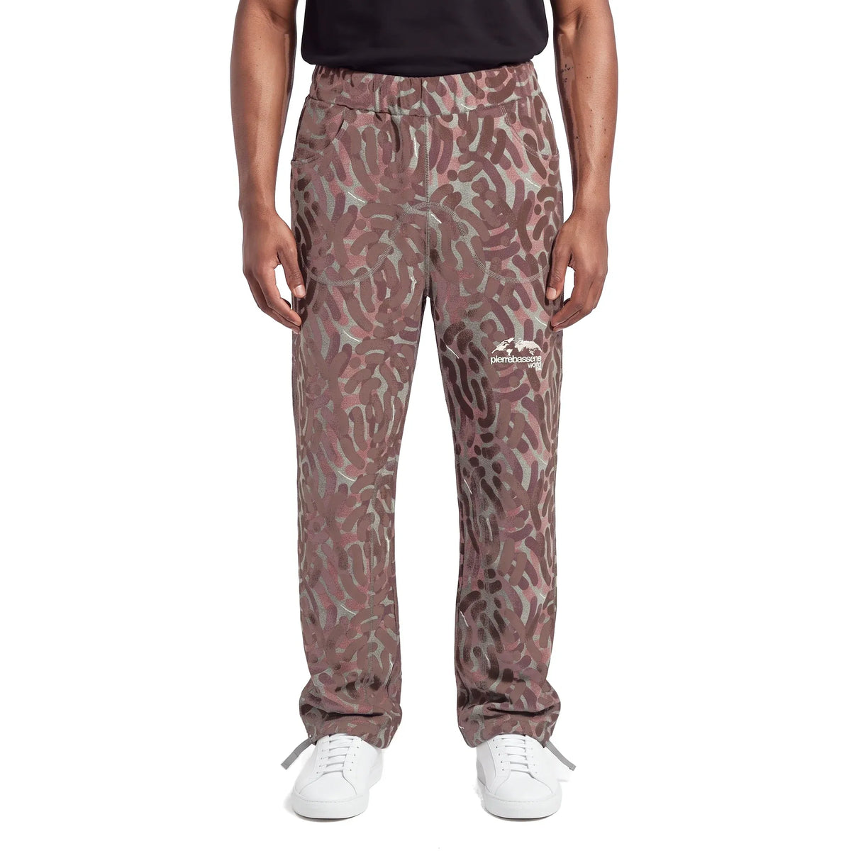 Pierre Bassene Classic Joggers City Camo Burgundy
