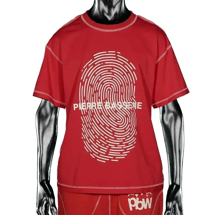 Pierre Bassene Fingerprint T-shirt - Red