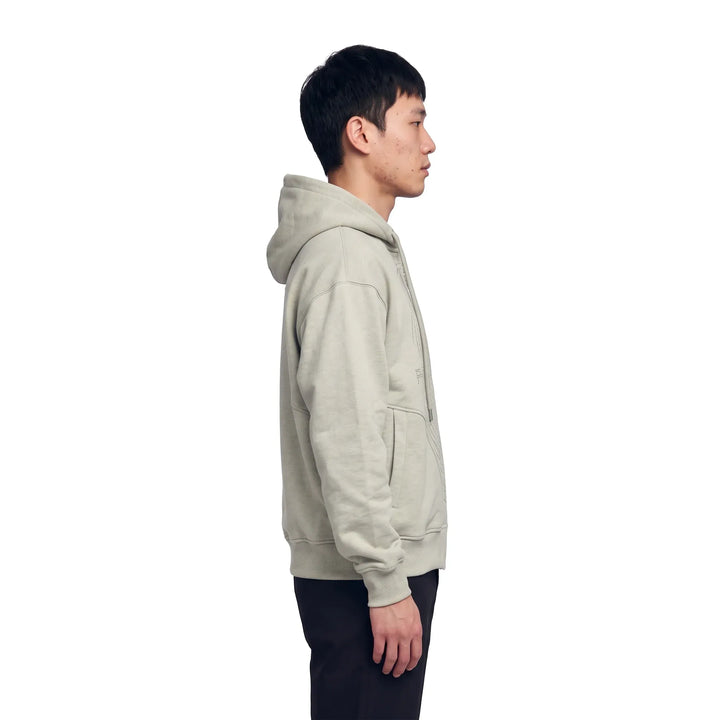 Pierre Bassene GLITTA Fingerprint Zip Hoodie℗ - Heather Grey