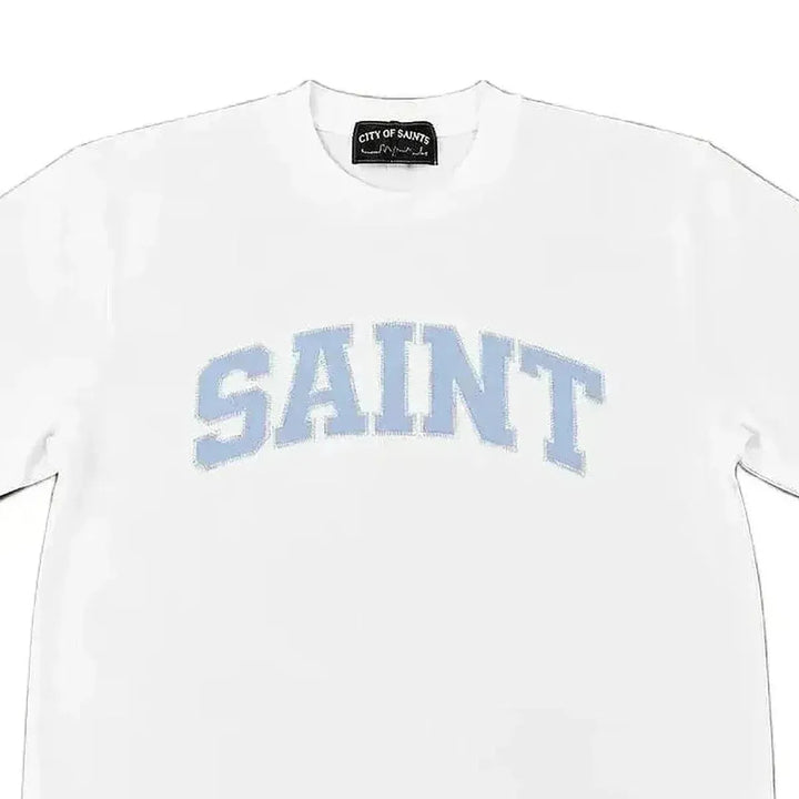 Saint Heavyweight Blue/White T-Shirt