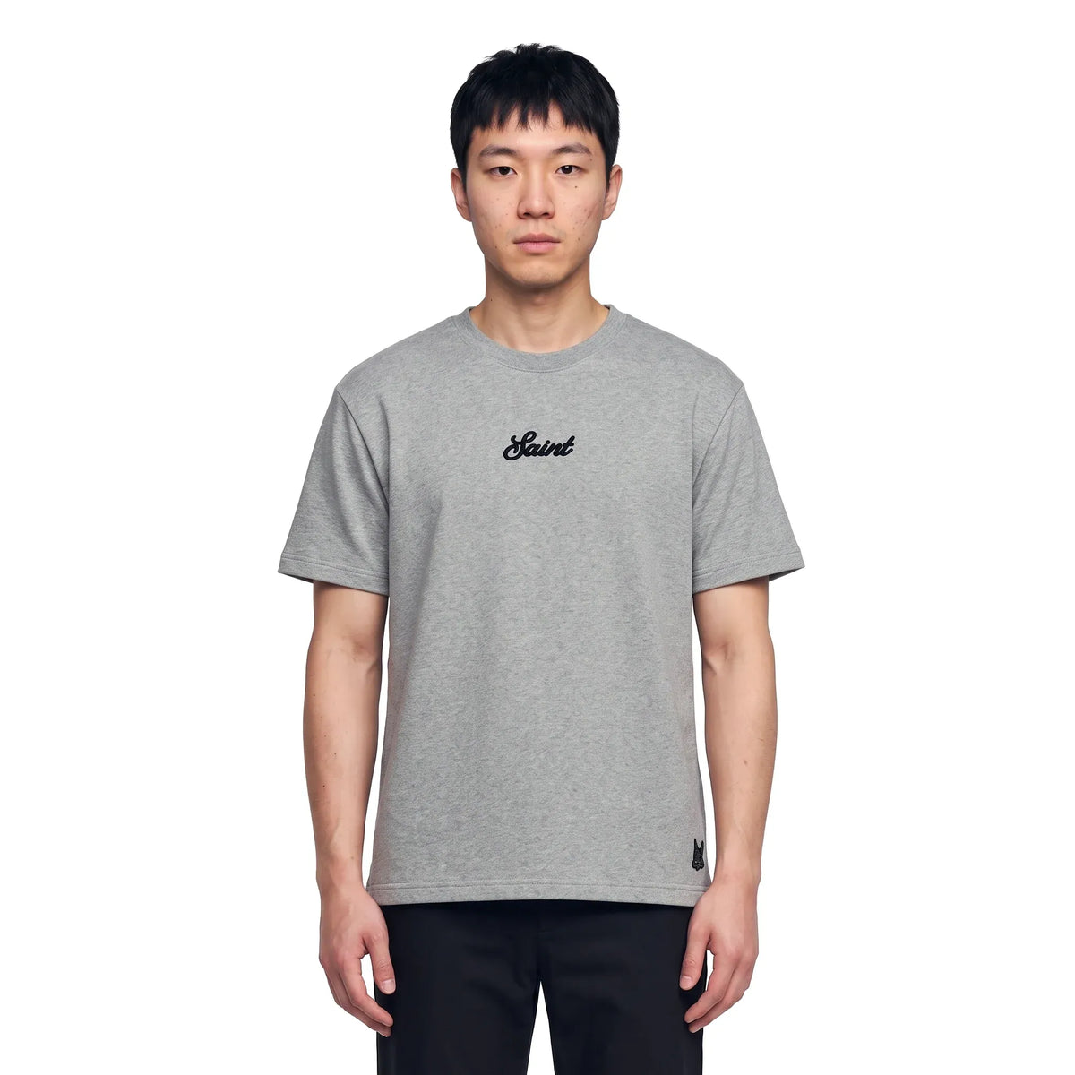 Saint French Terry Grey/Black T-Shirt