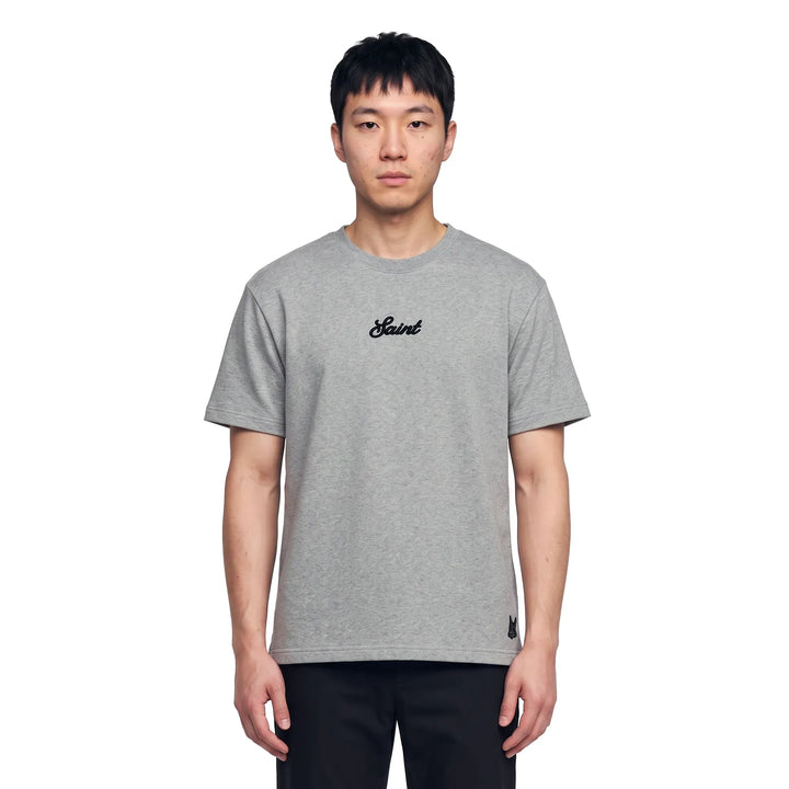 Saint French Terry Grey/Black T-Shirt