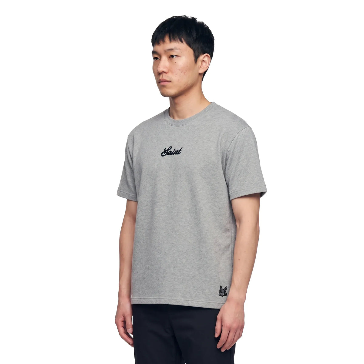 Saint French Terry Grey/Black T-Shirt
