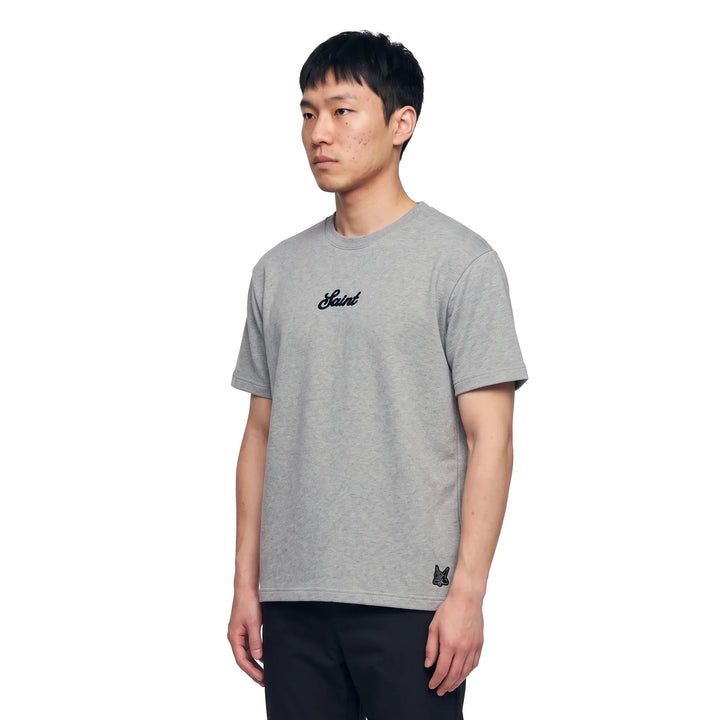 Saint French Terry Grey/Black T-Shirt