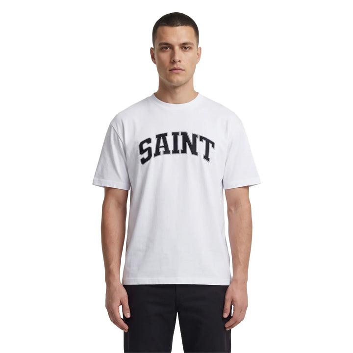 Saint Heavyweight Thick White/Black T-Shirt